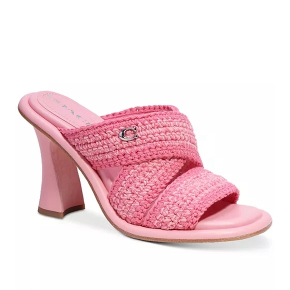 COACH - Quentin Slip-on Crisscross Crochet Sandals. Size 7.5, no box - Picture 1 of 6